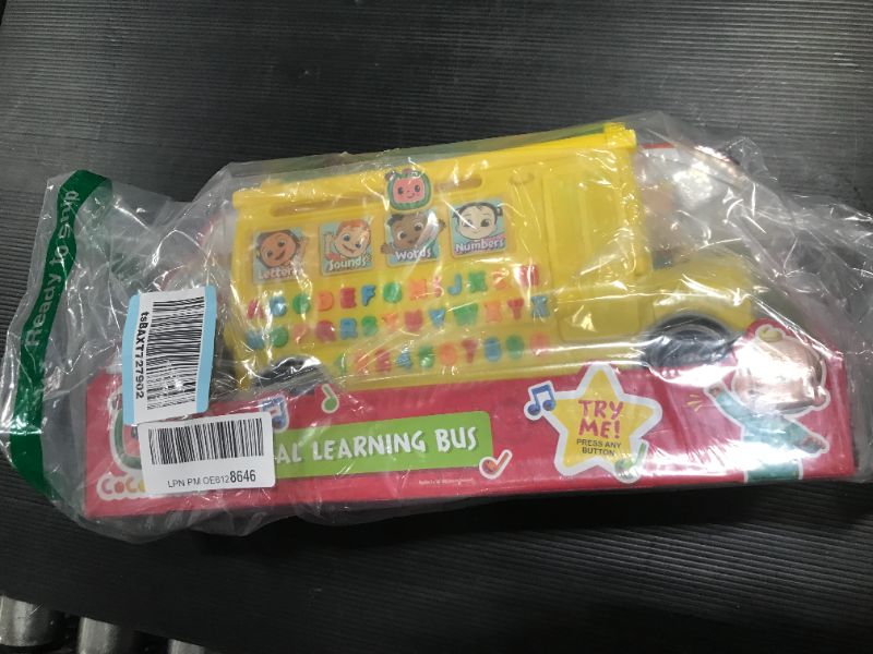 Photo 2 of CoComelon Musical Learning Bus, Number and Letter Recognition, Phonetics, Yellow School Bus Toy Plays ABCs and Wheels on the Bus, by Just Play