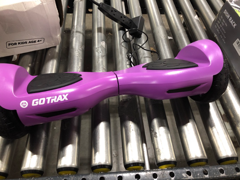 Photo 1 of Gotrax Lil CUB Hoverboard for Kids, 6.5" Wheels & LED Front Light, Max 2.5 Miles and 6.2mph Power by Dual 150W Motor, UL2272 Safety Certified Self Balancing Scooter Gift for 44-88lbs Kids Age 6-12 purple