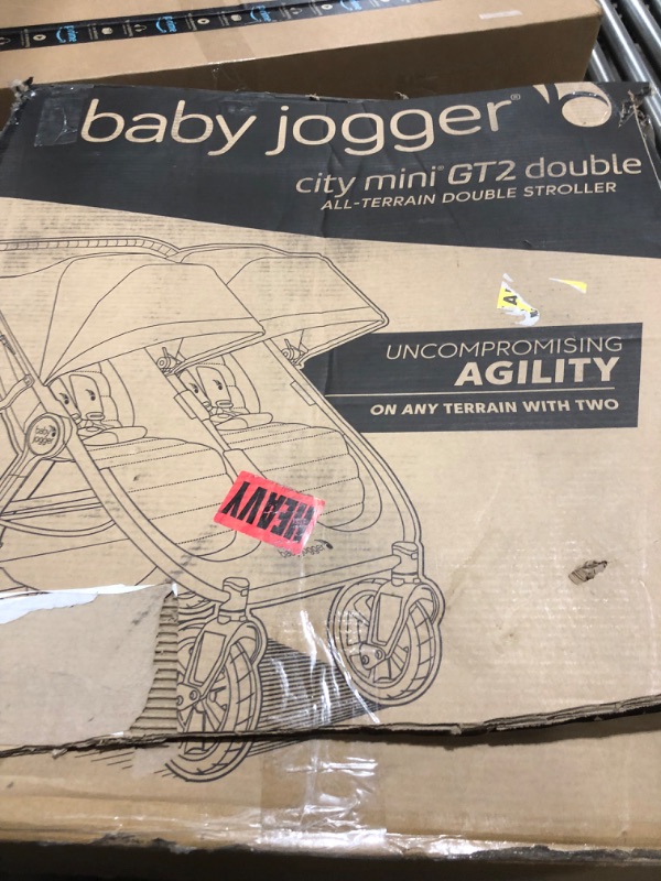 Photo 1 of Baby Jogger City Mini GT2 All-Terrain Double Stroller, Jet , 40.7x29.25x42.25 Inch (Pack of 1) City Mini GT2 Double Stroller Jet