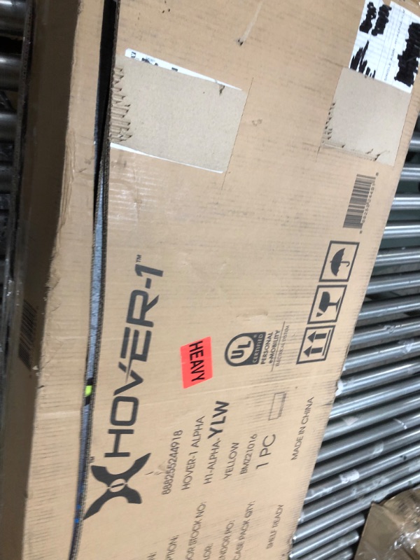 Photo 1 of Hover-1 Alpha Electric Scooter | 18MPH, 12M Range, 5HR Charge, LCD Display, 10 Inch High-Grip Tires, 264LB Max Weight, Cert. & Tested - Safe for Kids, Teens & Adults Yellow