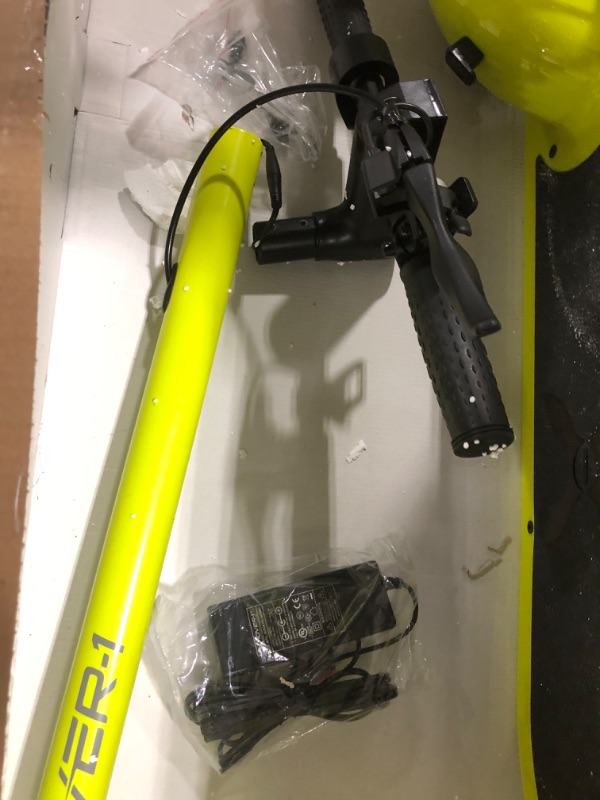 Photo 1 of Hover-1 Alpha Electric Scooter | 18MPH, 12M Range, 5HR Charge, LCD Display, 10 Inch High-Grip Tires, 264LB Max Weight, Cert. & Tested - Safe for Kids, Teens & Adults Yellow