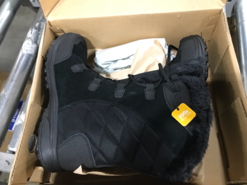 Photo 2 of Columbia womens Ice Maiden Ii Snow Boot, Black, Columbia Grey, 11 US