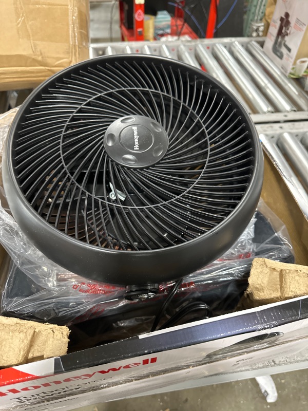 Photo 1 of Honeywell HT-908 TurboForce Room Air Circulator Fan, Medium, Black –Quiet Personal Fanfor Home or Office, 3 Speeds and 90 Degree Pivoting Head