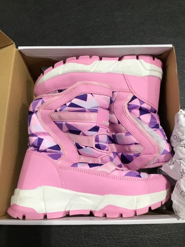 Photo 1 of YOUTH BOYS' & GIRLS' SNOW BOOTS. PINK. SIZE SMALL, 220 #34. NEW!