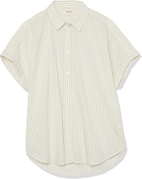 Photo 1 of Amazon Brand - Goodthreads Women's Oversized Lightweight Cotton Short-Sleeve Shirt L
