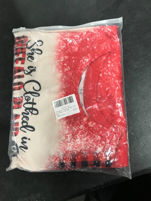 Photo 1 of Christmas sweatshirt women pullover red L 
