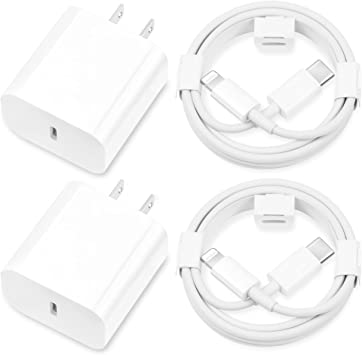 Photo 1 of iPhone Charger Fast Charging, 2 Pack [Apple MFi Certified] 20W USB-C iPhone Fast Charger Block with 6FT Type C to Lightning Quick Charge Data Sync Cable for iPhone 14 13 12 11 Pro Max XS XR X 8 iPad