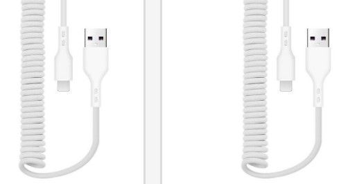 Photo 1 of Coiled USB C to Lightning Cable, 2 Pack 6ft [Apple MFi Certified] Coiled Long iPhone Fast Charger Cable Type C to Lightning Fast Chagring Data Sync Cord for iPhone 14 13 12 11 XS XR X 8 iPad, White