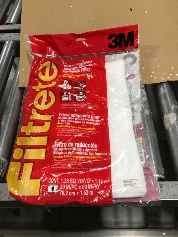 Photo 2 of 30x60 (cut-to-fit) Filtrete Hammock Filter by 3M
