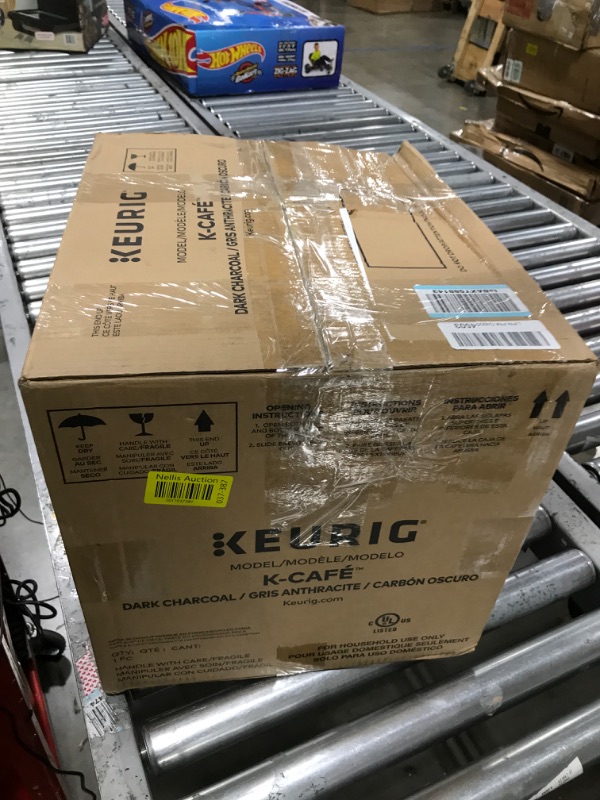 Photo 1 of Keurig K-Cafe Single-Serve K-Cup Coffee Maker, Latte Maker and Cappuccino Maker, Comes with Dishwasher Safe Milk Frother, Coffee Shot Capability, Compatible With all Keurig K-Cup Pods, Dark Charcoal Dark Charcoal Coffee Maker