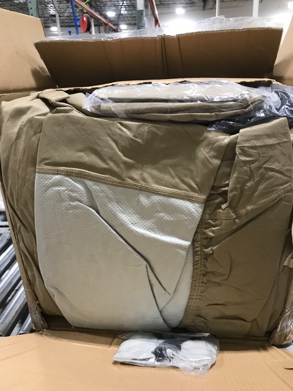 Photo 2 of RVMasking 2022 Upgraded 7 Layers top Travel Trailer RV Cover Rip-Stop Waterproof Camper Cover Fits 18'1''-20' Motorhome - Anti-UV Windproof Breathable with 4 Tire Covers & Tongue Jack Cover