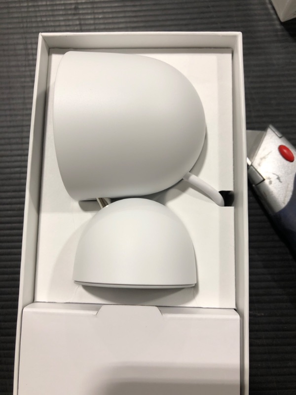 Photo 2 of Google Nest Security Cam (Wired) - 2nd Generation - Snow 2nd Gen 1 Count (Pack of 1) Nest Cam (Indoor, Wired) - Snow