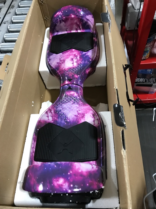 Photo 2 of **non functional for aprts only** Hover-1 Helix Electric Hoverboard | 7MPH Top Speed, 4 Mile Range, 6HR Full-Charge, Built-in Bluetooth Speaker, Rider Modes: Beginner to Expert Hoverboard Galaxy