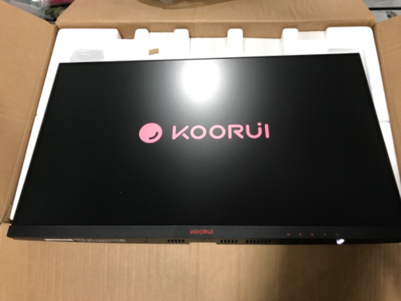 Photo 4 of KOORUI 24 Inch Computer Monitor -FHD 1080P Gaming Monitor 165Hz VA 1ms Build-in FreeSync™, Compatible G-sync, LED Monitors with Ultra-Thin, HDMI X2 /DP, VESA Compatible, Tilt Adjustable, Eye Care 24E4