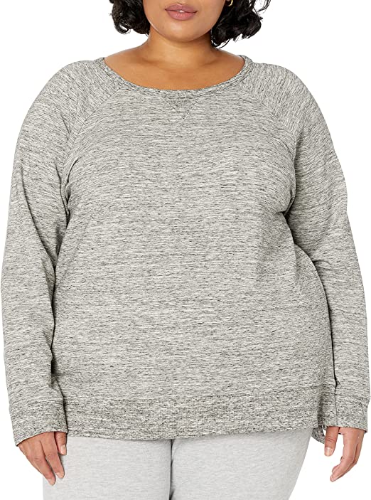 Photo 1 of Daily Ritual Women's Oversized Terry Cotton and Modal High-Low Sweatshirt XL 