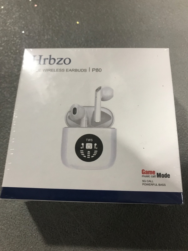 Photo 2 of Hrbzo Wireless Earbuds Audifonos Bluetooth Inalambricos 240 Hours Playtime Earphones with Wireless Charging Case IPX6 Waterproof Noise Cancelling Earbuds Compatible with iPhone Samsung