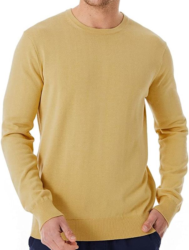 Photo 1 of Lello Men's Soft Organic Cotton Crewneck Lightweight Summer Sweater SIZE MEDIUM 