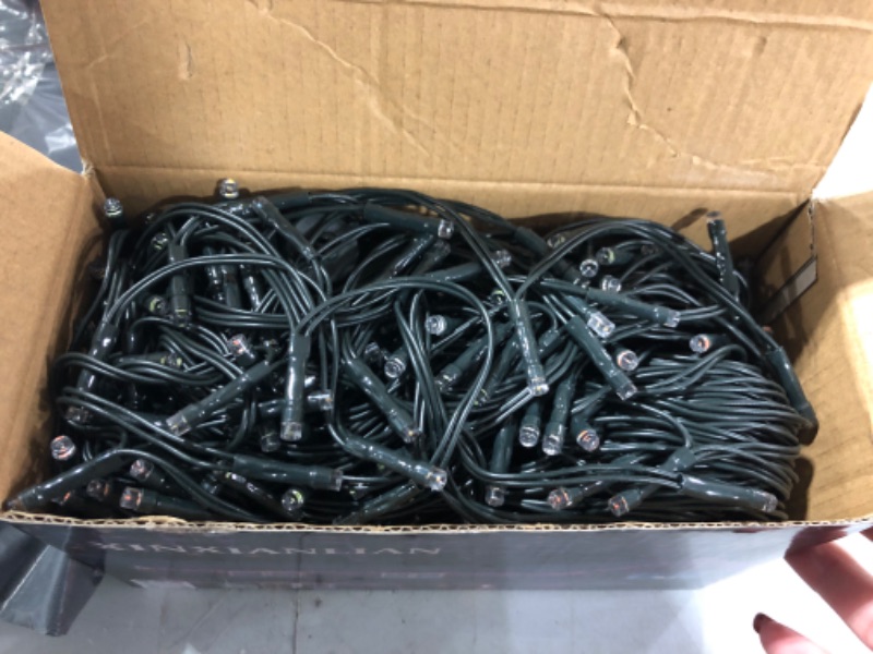 Photo 1 of 360 LED Christmas Icicle Lights Outdoor, 60 Drops Dripping Ice Cycle Lights, 29.5 FT Fairy String Lights with 8 Modes, Outside Hanging Lights for Christmas Halloween Decoration (Multi-Colored)