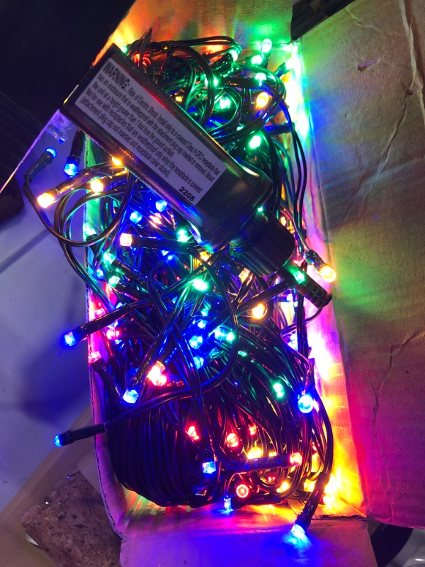 Photo 1 of 360 LED Christmas Icicle Lights Outdoor, 60 Drops Dripping Ice Cycle Lights, 29.5 FT Fairy String Lights with 8 Modes, Outside Hanging Lights for Christmas Halloween Decoration (Multi-Colored)