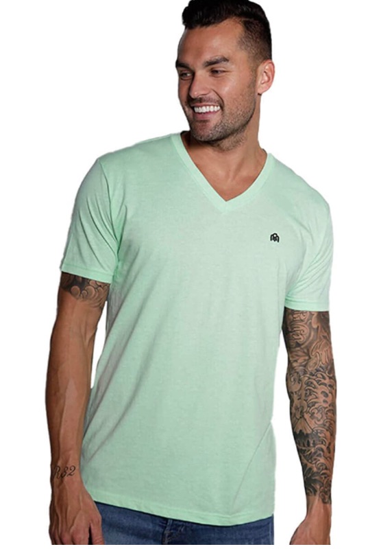 Photo 1 of INTO THE AM Premium V Neck T Shirts for Men - Modern Fitted Tees XL Vneck Undershirts