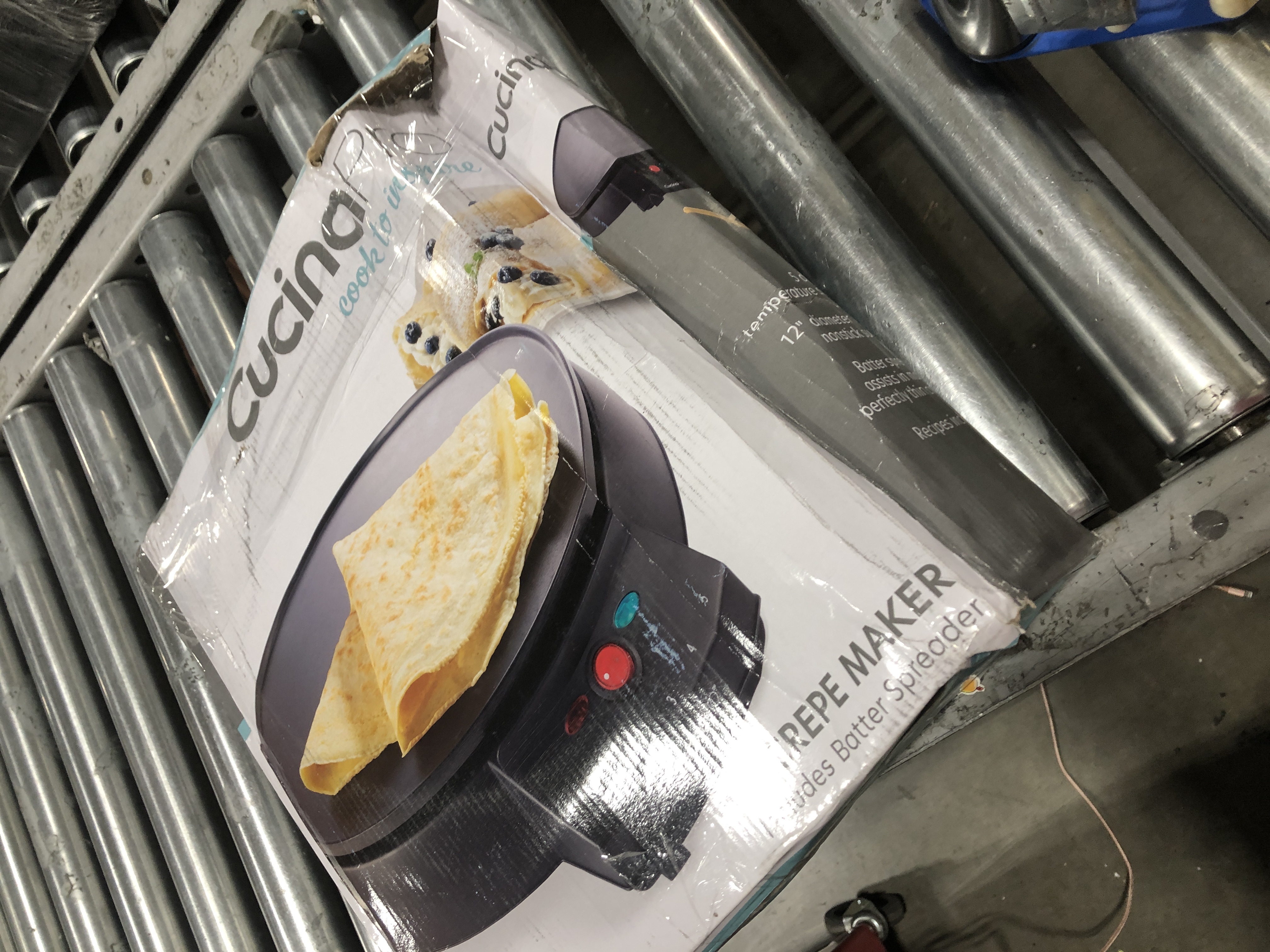 Photo 3 of 12" Griddle & Crepe Maker, Non-Stick Electric Crepe Pan with Batter Spreader and Recipe Guide- Dual Use for Blintzes Eggs Pancakes, Portable, Adjustable Temperature Settings, Holiday Breakfast or Gift