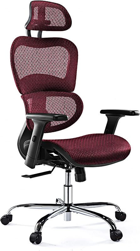 Photo 1 of Ergonomic Office Chair, High Back Mesh Office Chair with 3D Armrests and Headrest