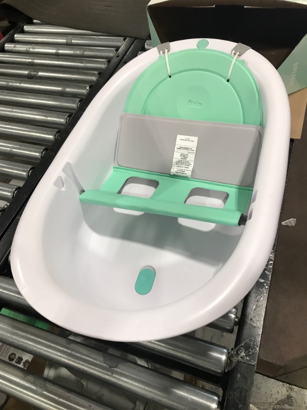 Photo 2 of 4-in-1 Grow-with-Me Bath Tub by Frida Baby Transforms Infant Bathtub to Toddler Bath Seat with Backrest