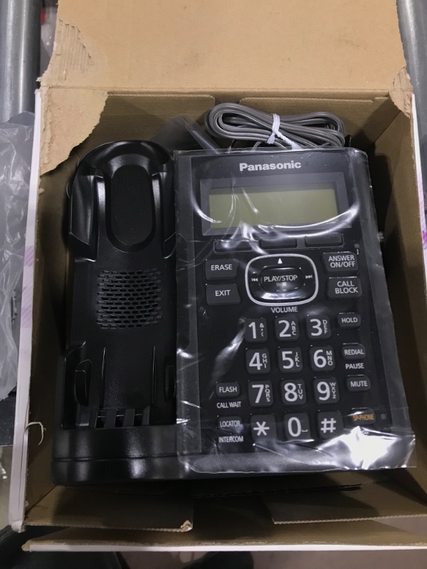 Photo 3 of Panasonic Cordless Phone System with Answering Machine, One-Touch Call Block, Enhanced Noise Reduction, Talking Caller ID and Intercom Voice Paging - 4 Handsets