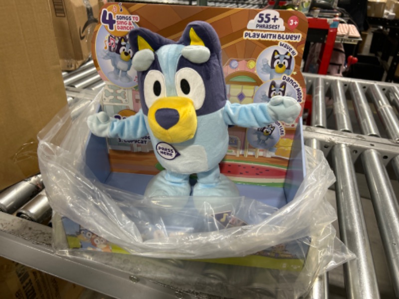 Photo 2 of Bluey Dance and Play 14" Animated Plush | Over 55 Phrases and Songs, Multicolor