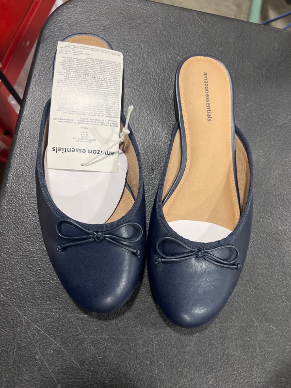 Photo 2 of Amazon Essentials Women's Ballerina Mule SIZE 8.5 Navy