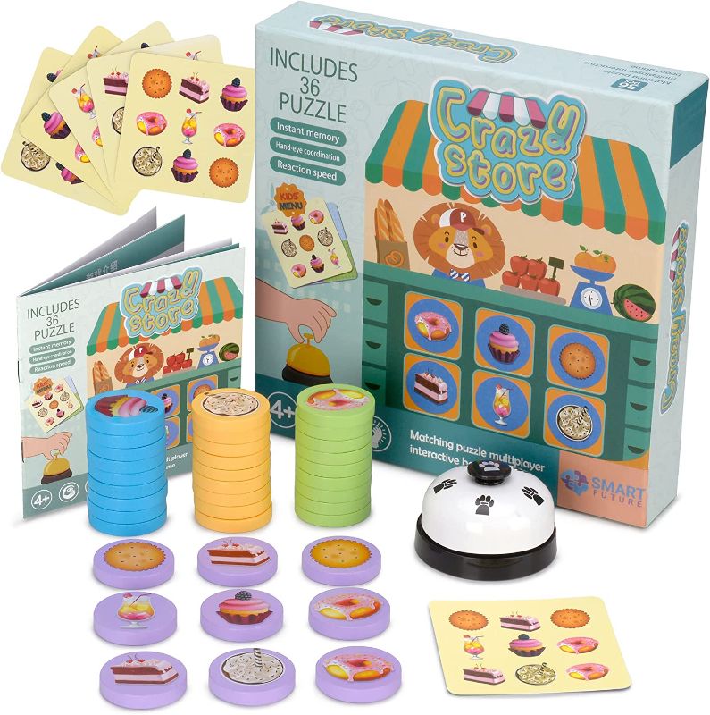 Photo 1 of BWMB Wooden Matching Chips Puzzle Game Suitable for Children and Adults, Analytical Educational Logical Training and Spatial Thinking Toy for Kids from Age 4+, Pattern Chips Puzzles Games
