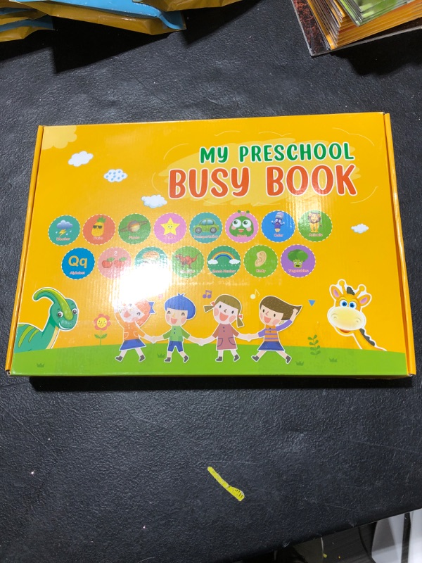 Photo 3 of Busy Book for Toddler 1-3 2-4 Preschool Montessori Toys for Kids Autism Sensory Educational Toys, Travel Activity Quiet Book, Early Learning Boys Girls Develops Fine Motor Skills Speech Therapy 