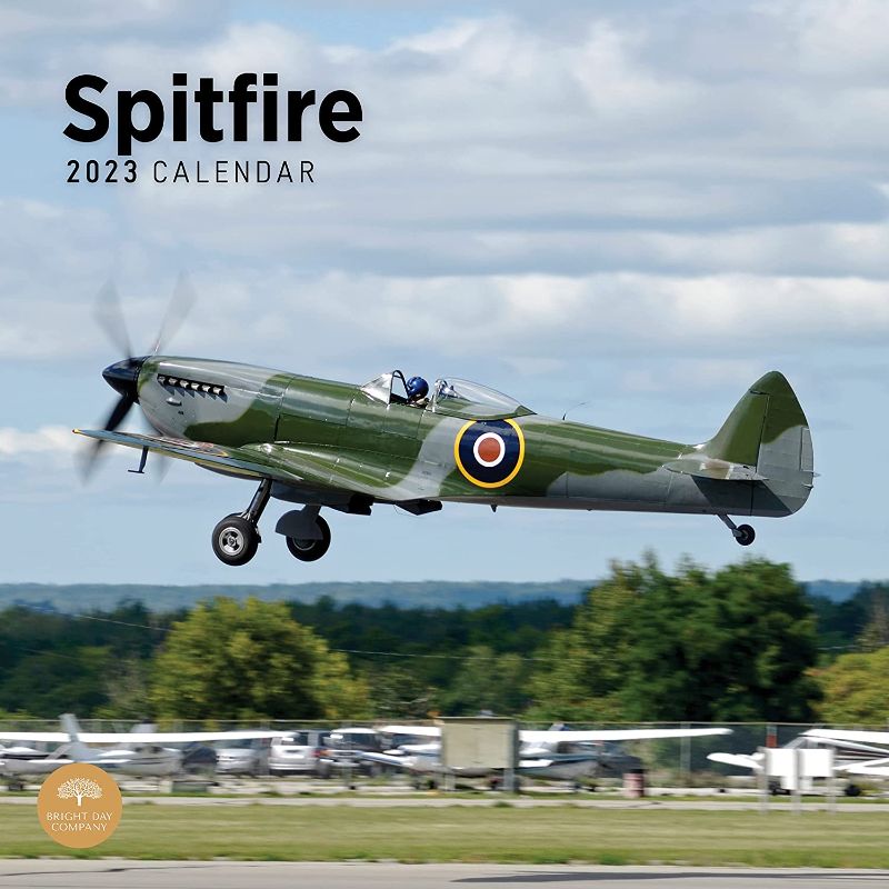 Photo 1 of 2023 Spitfire Wall Calendar by Bright Day, 12x12 Inch, Plane Aviation Photography
