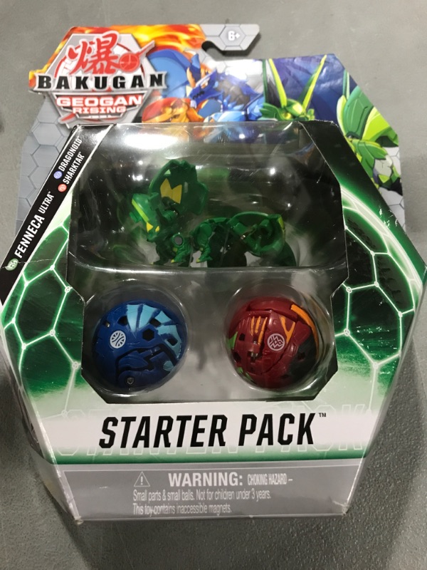 Photo 2 of Bakugan Starter Pack 3-Pack, Fenneca Ultra, Geogan Rising Collectible Action Figures, Kids Toys for Boys