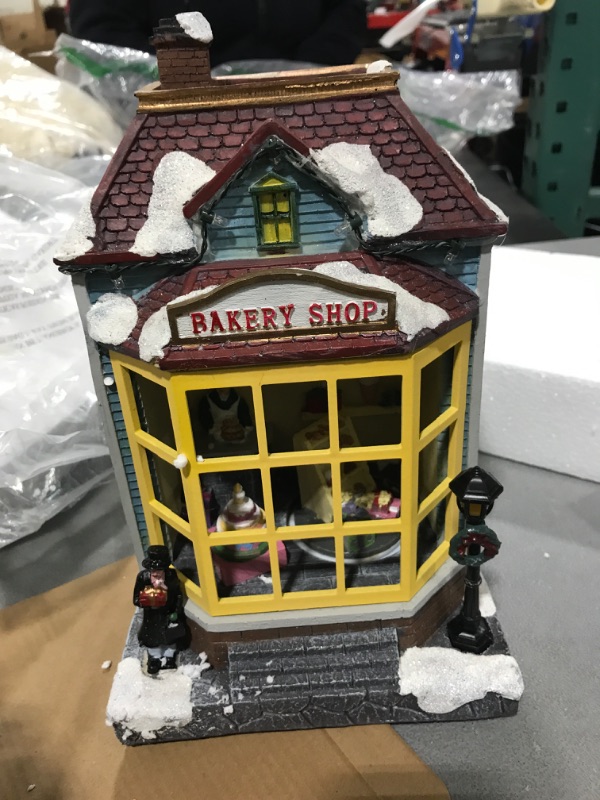 Photo 2 of 11" HOLIDAY MUSICAL VILLAGE - BAKERY SHOP 