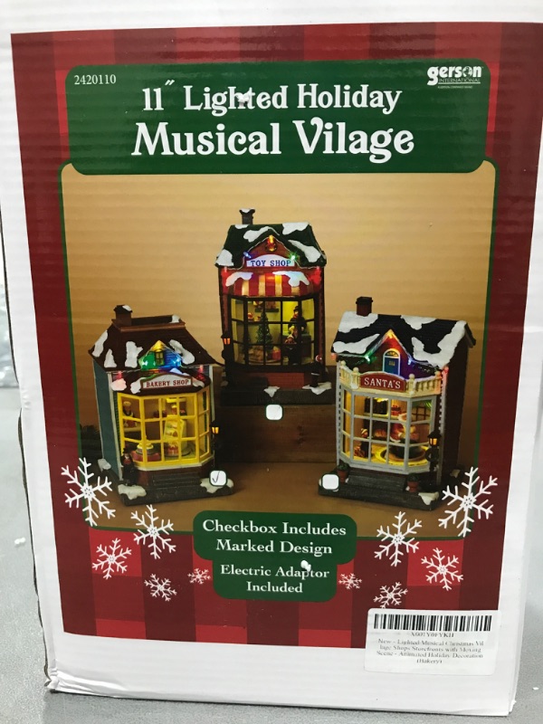 Photo 1 of 11" HOLIDAY MUSICAL VILLAGE - BAKERY SHOP 