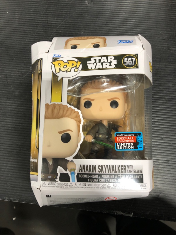 Photo 2 of Funko Pop! Star Wars: Episode II - Anakin Skywalker with Lightsabers, Fall Convention Exclusive