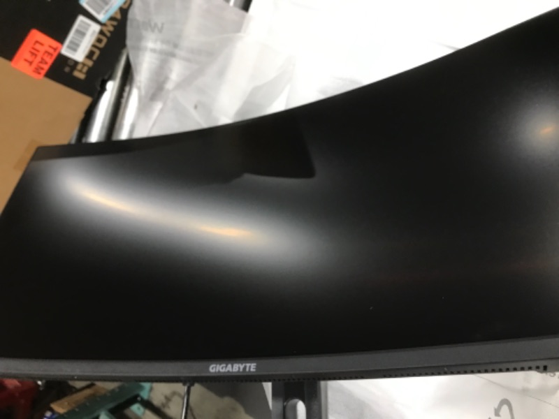 Photo 2 of GIGABYTE G34WQC A 34" 144Hz Ultra-Wide Curved Gaming Monitor, 3440 x 1440 VA 1500R , 1ms (MPRT) Response Time, 90% DCI-P3, VESA Display HDR400, FreeSync Premium, BLACK (G34WQC A-SA) 34 inch Curved|QHD|IPS G Series 144Hz