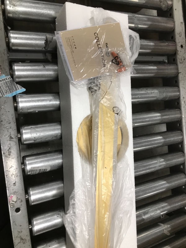 Photo 1 of Tubicen Gold Linear Vanity Light, Modern Dimmable Bathroom Light Fixtures Over Mirror, 10W 3000K LED Gold Vanity Bar Lights, 21.6in Linear Wall Sconce Lights 21.6"L Gold