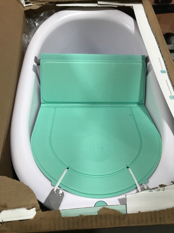 Photo 2 of 4-in-1 Grow-with-Me Bath Tub by Frida Baby Transforms Infant Bathtub to Toddler Bath Seat with Backrest for Assisted Sitting in Tub