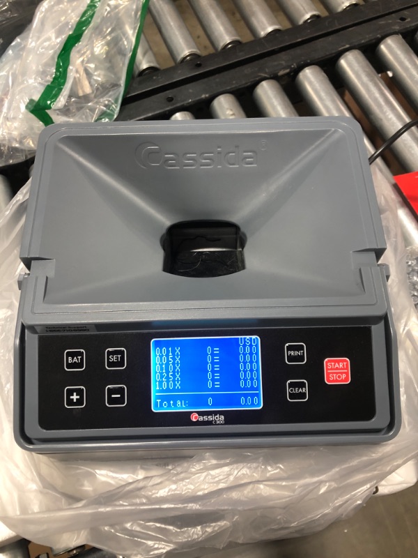 Photo 2 of Cassida C300 Professional USD Coin Counter, Sorter and Wrapper/Roller | 35% Faster Wrapping Coins with Quickload Technology | 300 Coins/Minute | Printing-Compatible | Includes 5 Wrapper Sets