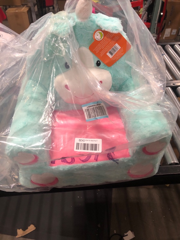 Photo 2 of Animal Adventure | Sweet Seats | Teal Unicorn | Soft Plush Children's Chair