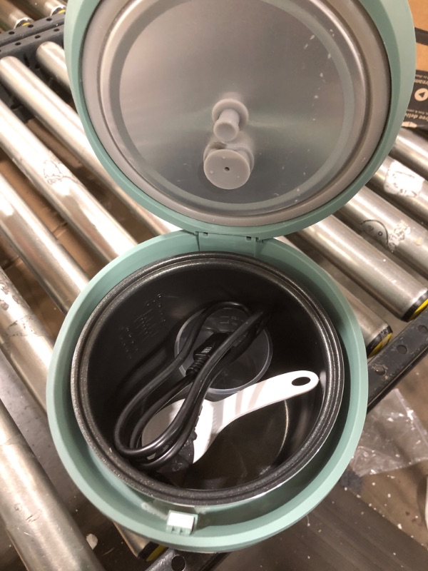 Photo 4 of Audecook Digital Mini Rice Cooker, 4 Cups Uncooked (2L/1.8QT) Small Rice Cooker with 12H Delay Timer & Keep Warm Function, Electric Rice Cooker for Apartment/Small Kitchen/College Dorm/RV Travel, Green