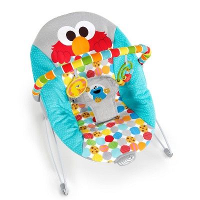 Photo 1 of Bright Starts Sesame Street I Spot Elmo! Vibrating Baby Bouncer
