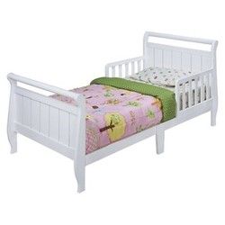 Photo 1 of Delta Children Wood Sleigh Toddler Bed - Greenguard Gold Certified White (2708683)
