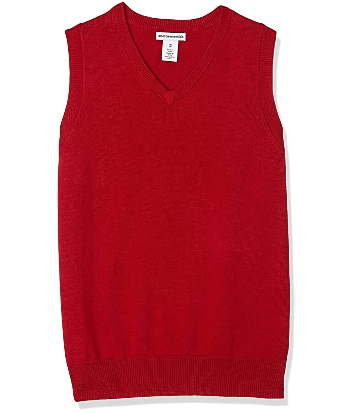 Photo 1 of Amazon Essentials Boys Uniform V-neck Sweater Vest
