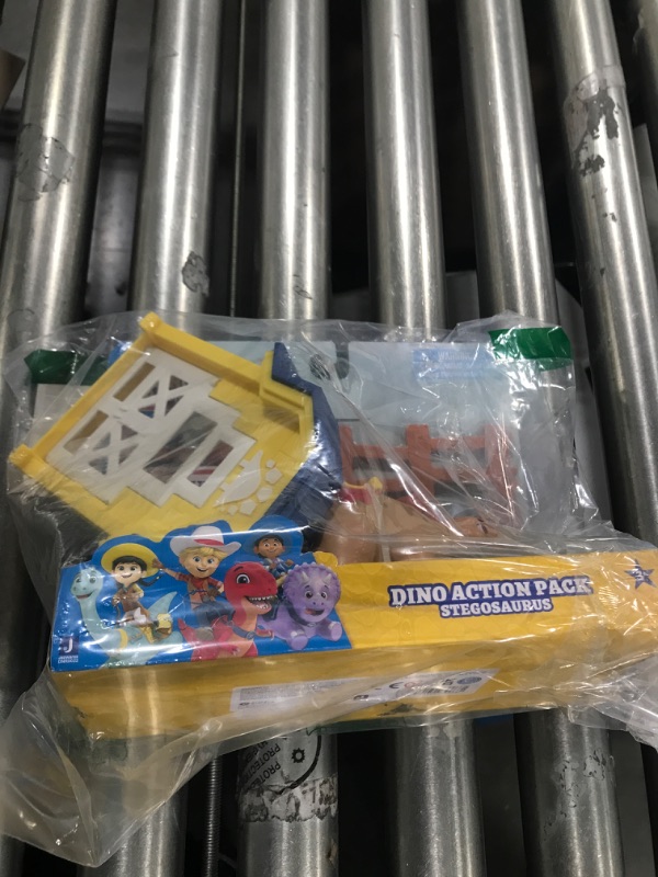 Photo 2 of Dino Ranch Action Pack Featuring Stegosaurus - 4 Fence Pieces to Connect- Four Styles to Collect - Toys for Kids Featuring Your Favorite Pre-Westoric
