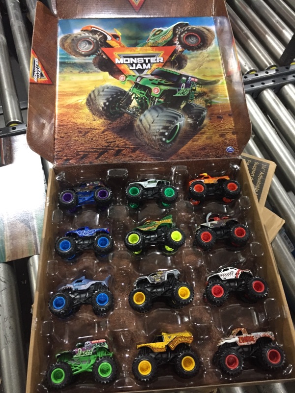 Photo 2 of Monster Jam, Official 12-Pack of 1:64 Scale Die-Cast Monster Trucks, Amazon Exclusive Collection 12pk