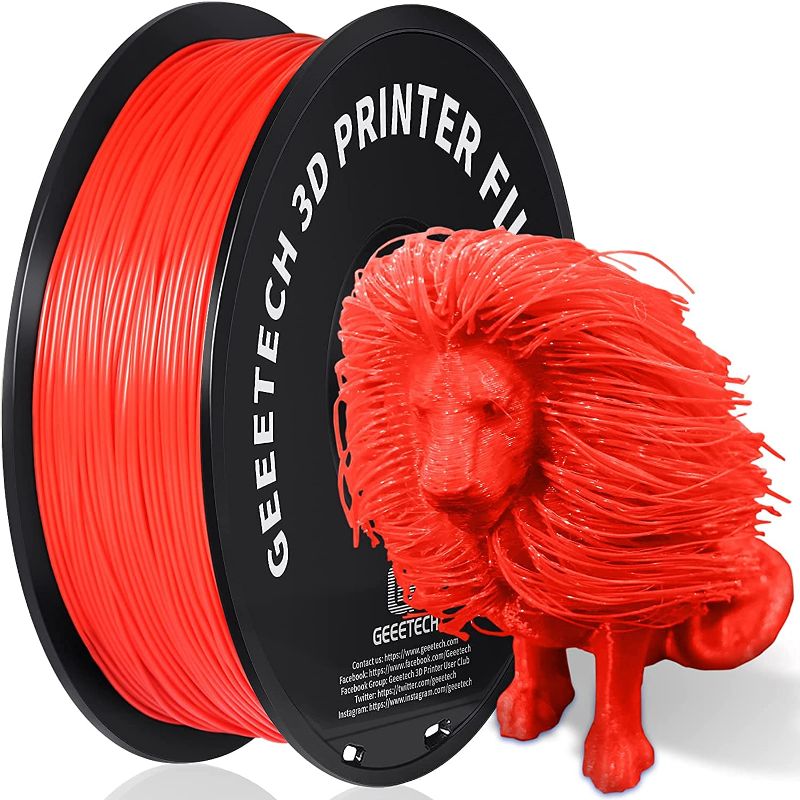 Photo 1 of PLA Filament 1.75mm, Geeetech 3D Printer PLA Filament,1.75mm,1kg per Spool,Red
