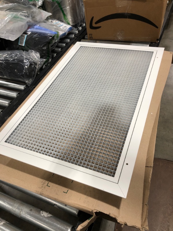 Photo 2 of 30" x 18" Opening Cube Core Eggcrate Air Filter Grille for 1" Filter 